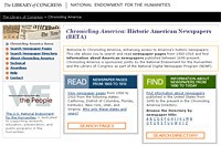 Chronicling America home page