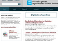Federal Agencies Digitization Guidelines Initiative website
